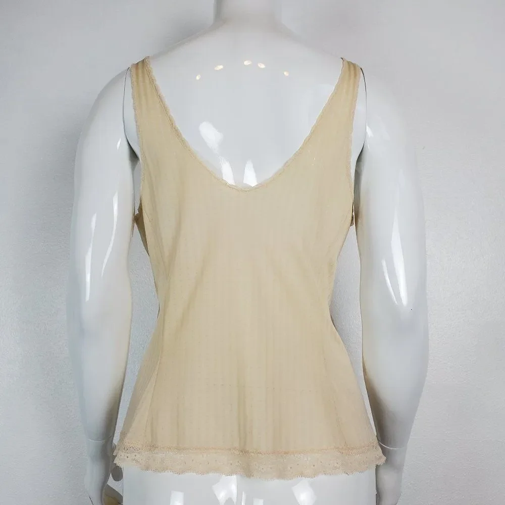 Vintage Beige Camisole Slip Tank - Picture 4 of 8